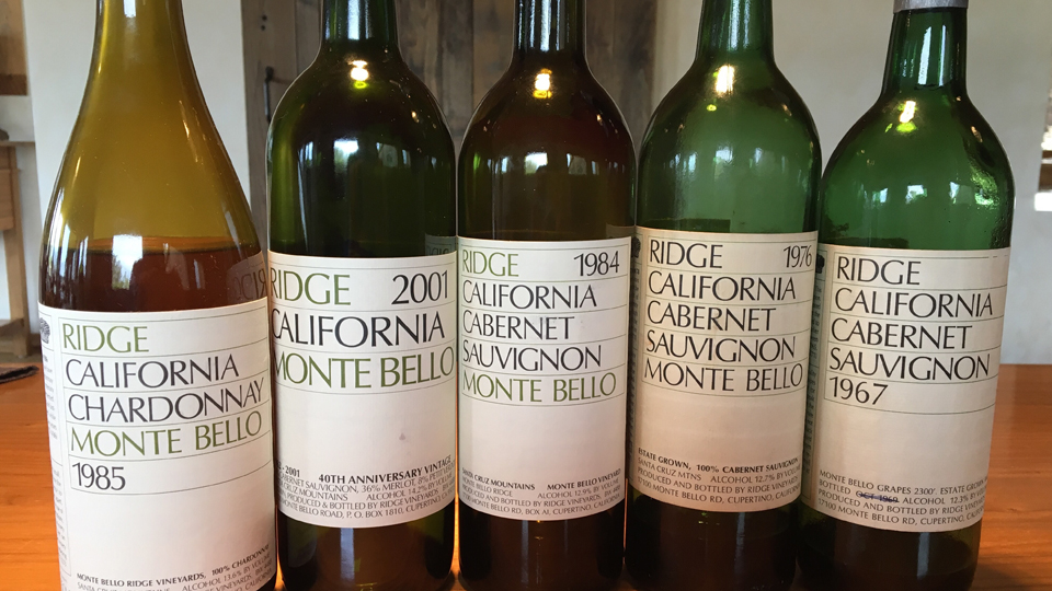 Ridge Vineyards Monte Bello Vertical Tasting