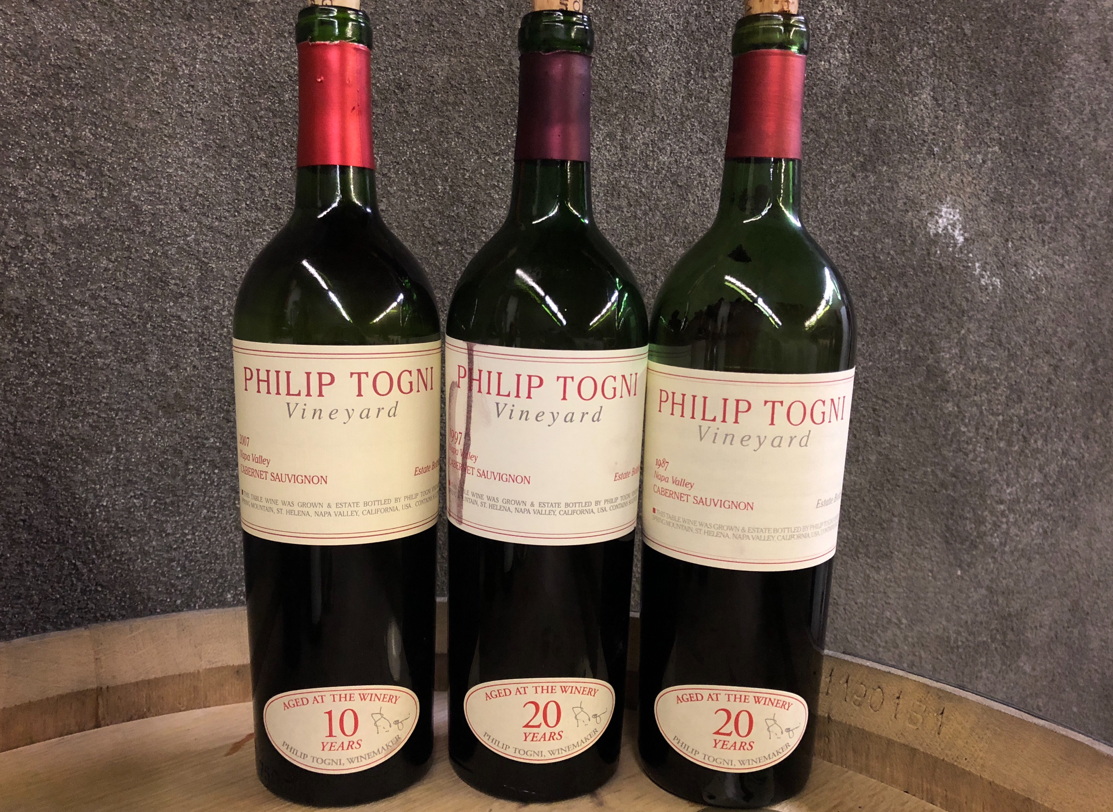 Cellar Favorite Philip Togni Library Releases 2007 1997 1987 (Jan
