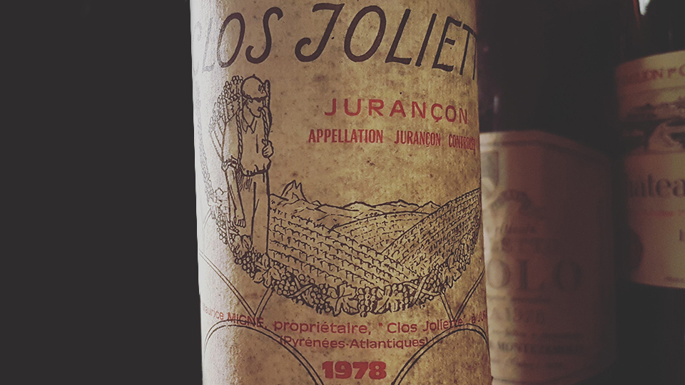 Cellar Favorite 1978 Jurançon Moelleux Le Clos Joliette (May 2018