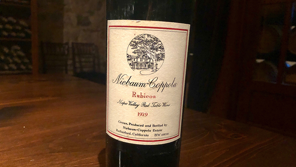 Cellar Favorite 1979 NiebaumCoppola Rubicon (Oct 2018) Vinous